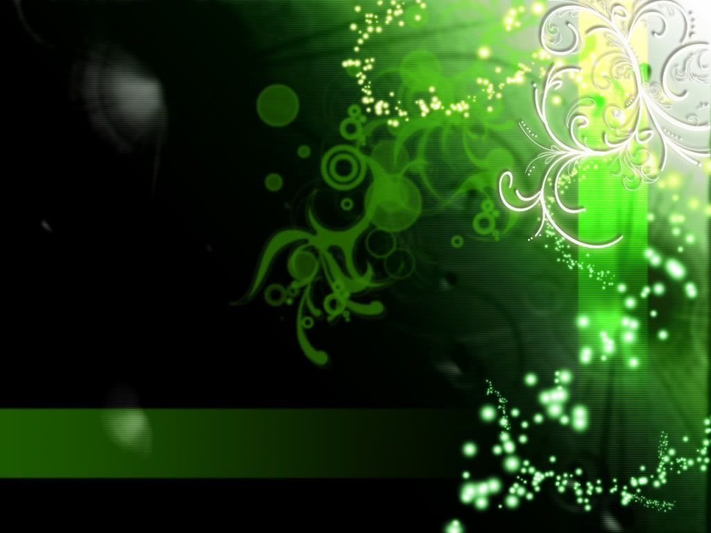 Green Abstract Swirl Background Image