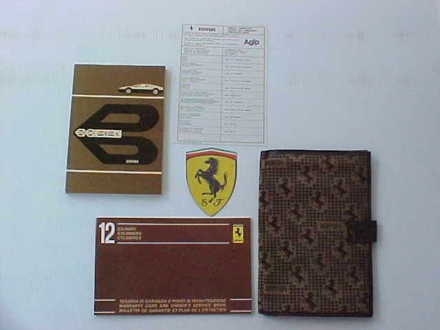 Ferrari 512 Owners Manual_Pouch_Warranty Card Manual 512 BBi Fabric OEM | eBay