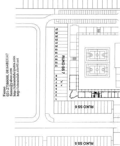 site plan ruko 7