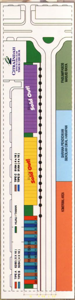 Siteplan Shopping Street 3 Citra Indah