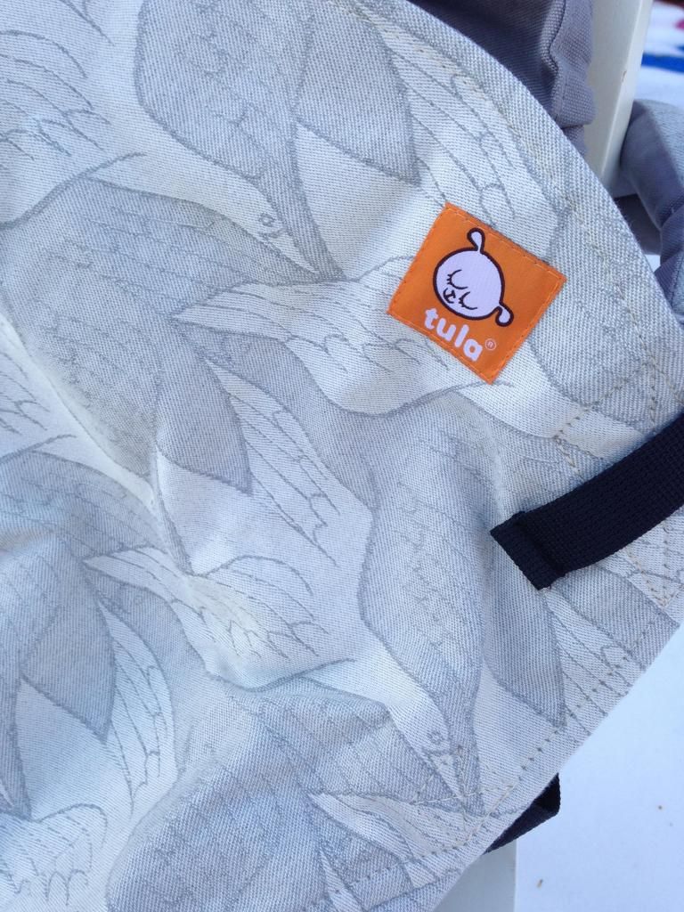 Tula Artipoppe Two Birds Silver wrap conversion