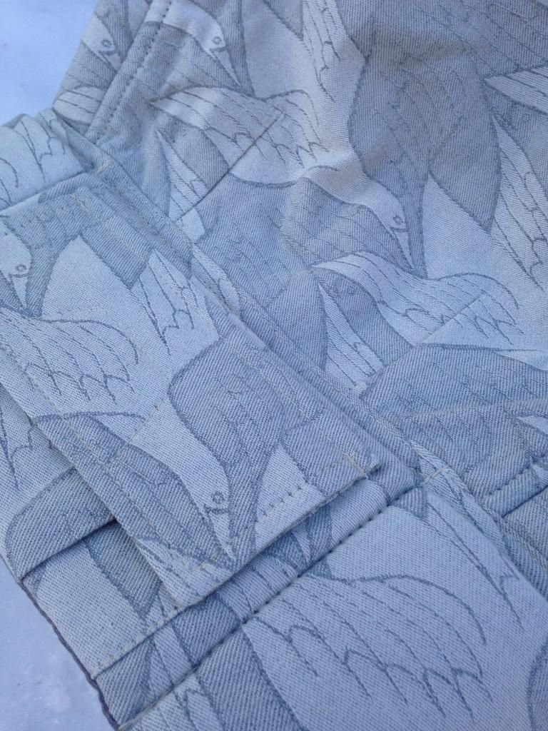 Tula Artipoppe Two Birds Silver wrap conversion