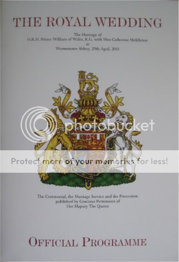 on the front cover and Catherine Middletons new Coat of Arms on the 