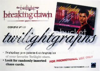 Twilight Breaking Dawn Twilightgraphs 3 Card Set ~ Rare ~ New  