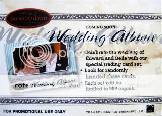 Twilight Breaking Dawn Wedding Album 3 Card Set ~ Rare ~ New  