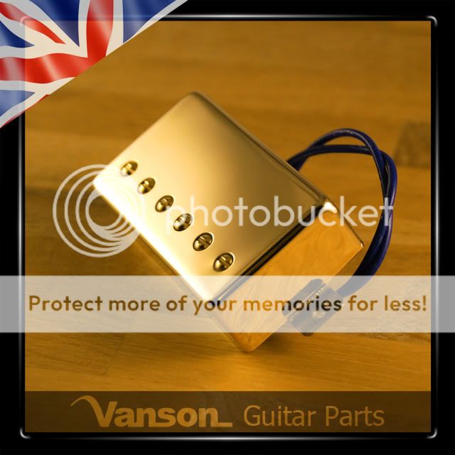 NEW Vanson 59 Alnico V Gold PAF style BRIDGE Humbucker for LP SG 