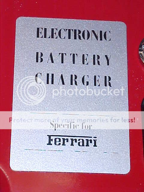 Ferrari Battery Charger Kit_Leather Case 430 455 550  