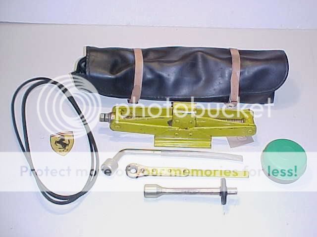 Ferrari Jack Tool Kit_Jack Roll Bag_Tools 208 308 OEM  