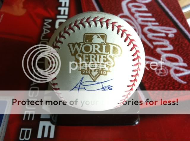 ANDRES TORRES autograph auto WORLD SERIES ball GIANTS  
